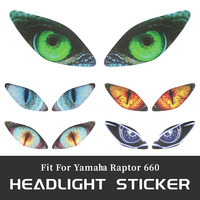 Eyes Headlight Decor Sticker Fit for Yamaha Raptor 660 YFM 660 2001-2005 ATV Motorcycle Accessories Headlamp Guard Decal
