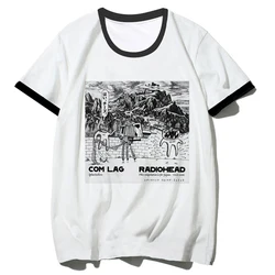 Radiohead Tee women manga comic Y2K t shirt girl comic clothes