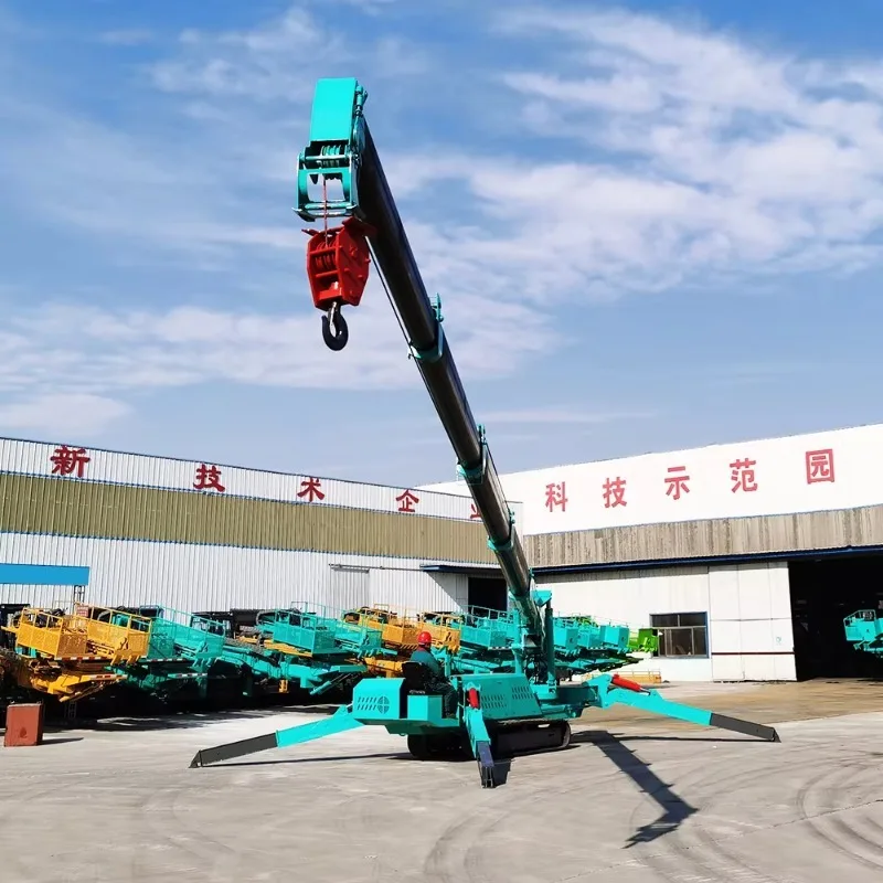 

High Performance 3 Ton Spider Crane Wide Base Portable Hydraulic Boom Lift Crawler Mounted System Indoor Tasks