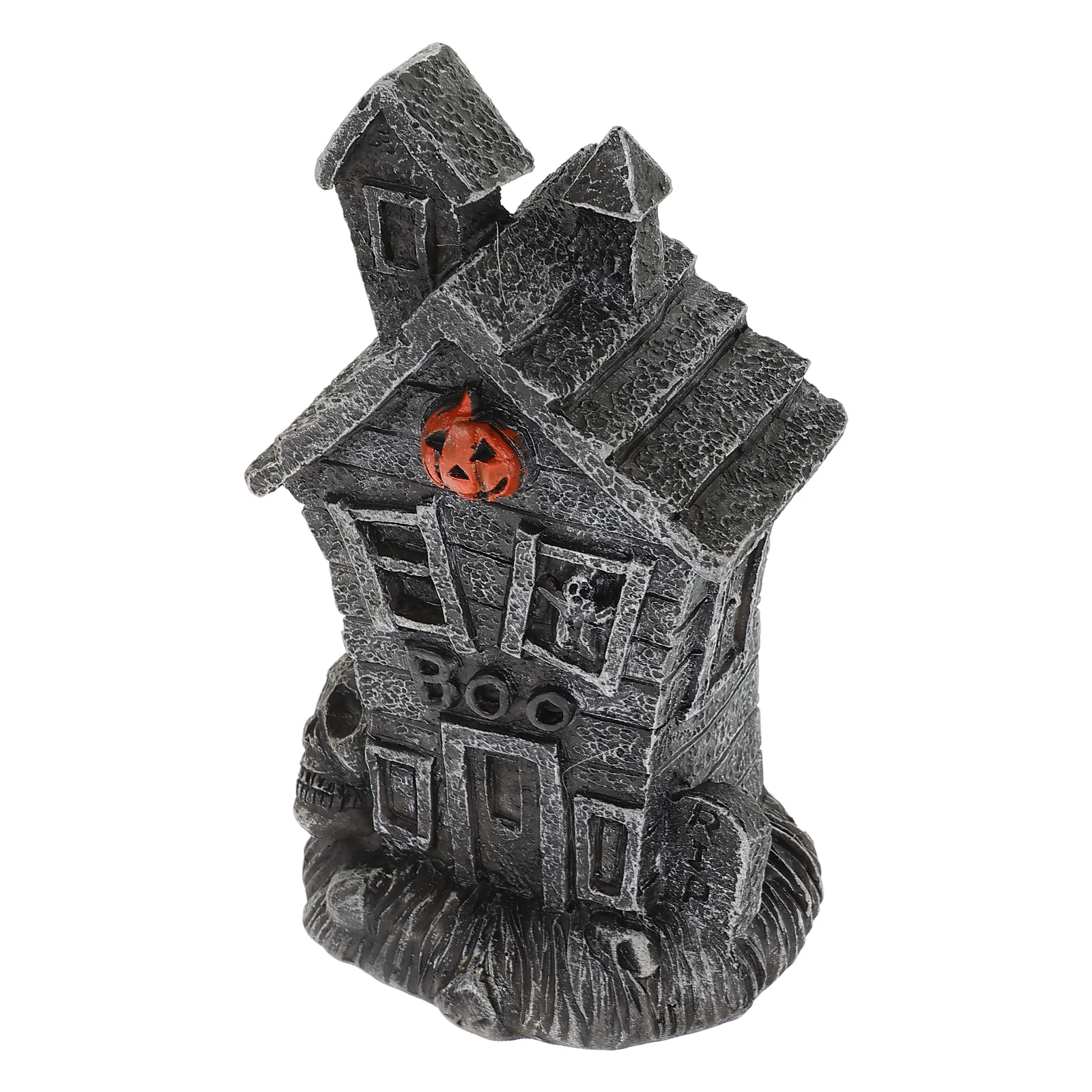 

Pumpkin Haunted House Decoration Halloween Figurines Mini Tabletop Accessories Resin Decorations Large Size Garden Atmosphere