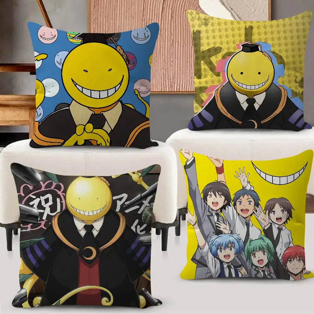 A-Assassination Classroom Anime Pillow Case For Sofa Decor Car Office Room Printing Cushion Cover Decorations And Protector