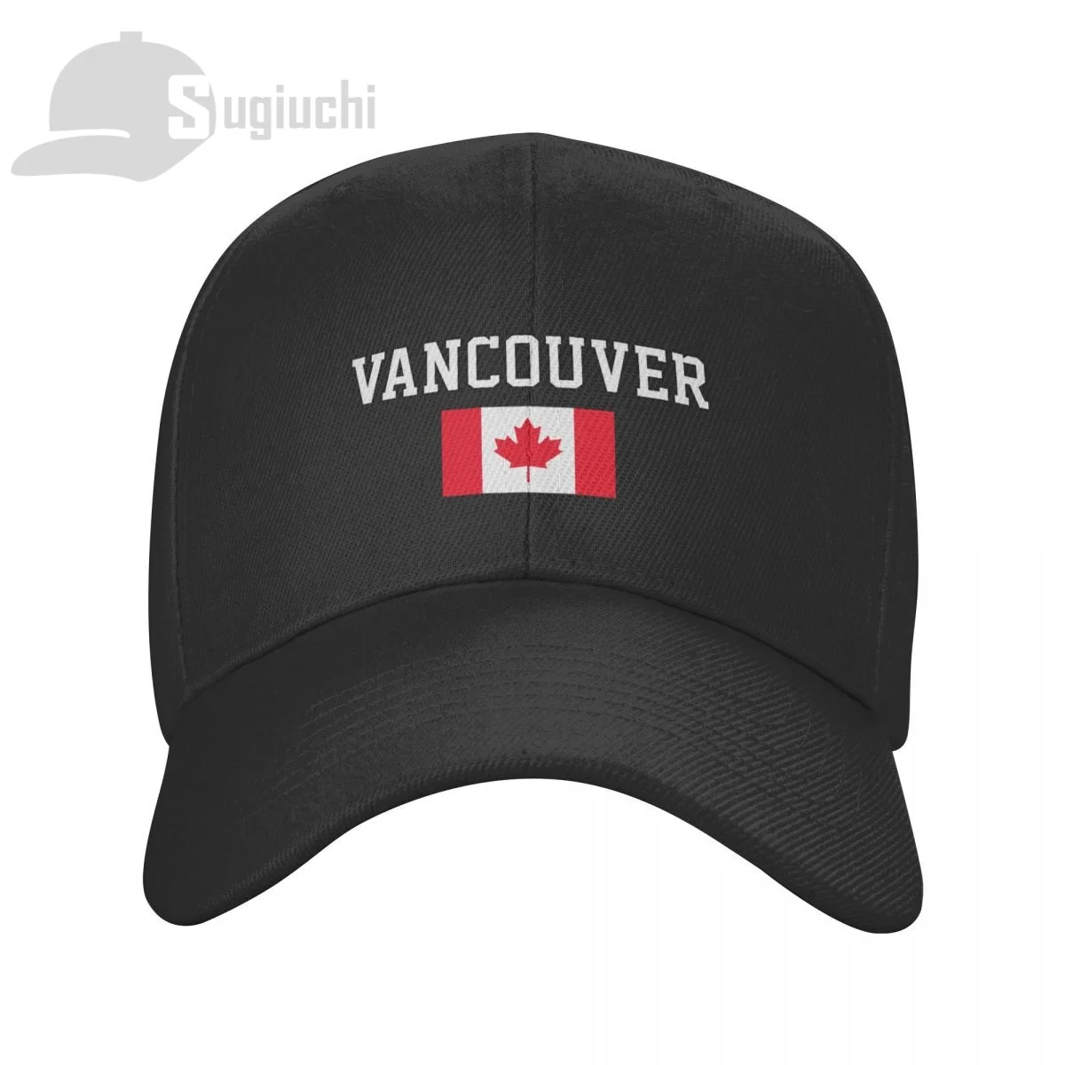 Vancouver Travel City Canada Flag Sun Baseball Cap Hats Adjustable For Men Women Unisex Cool Outdoor Hat