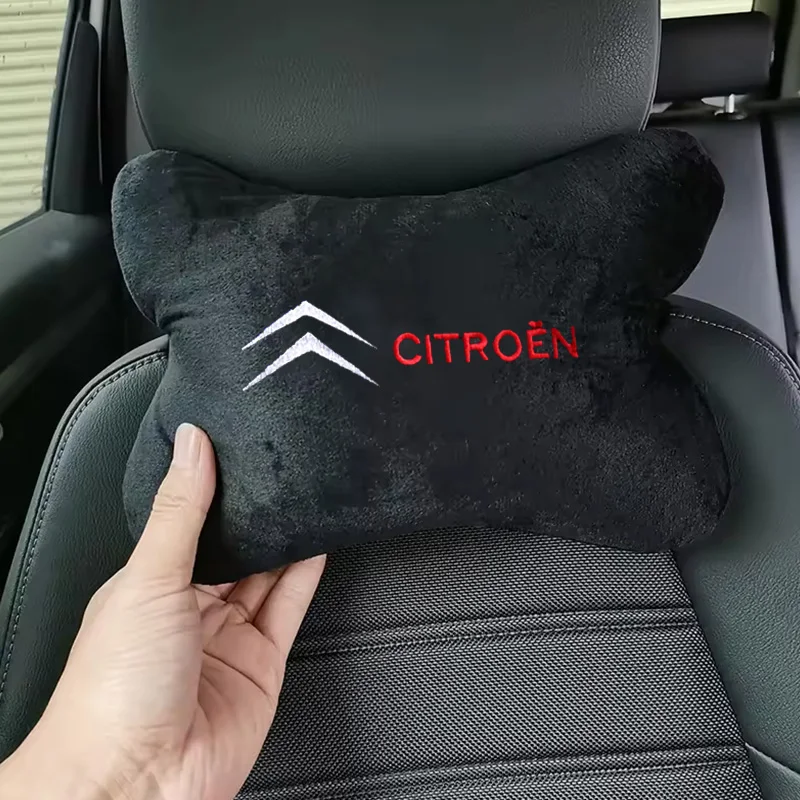 1pcs Car Headrest Cover Auto Seat Cover Head Neck Rest Pillow for Citroen C1 C2 C3 C4 C5 C6 C8 C4L DS3 DS4 DS5 DS5LS DS6