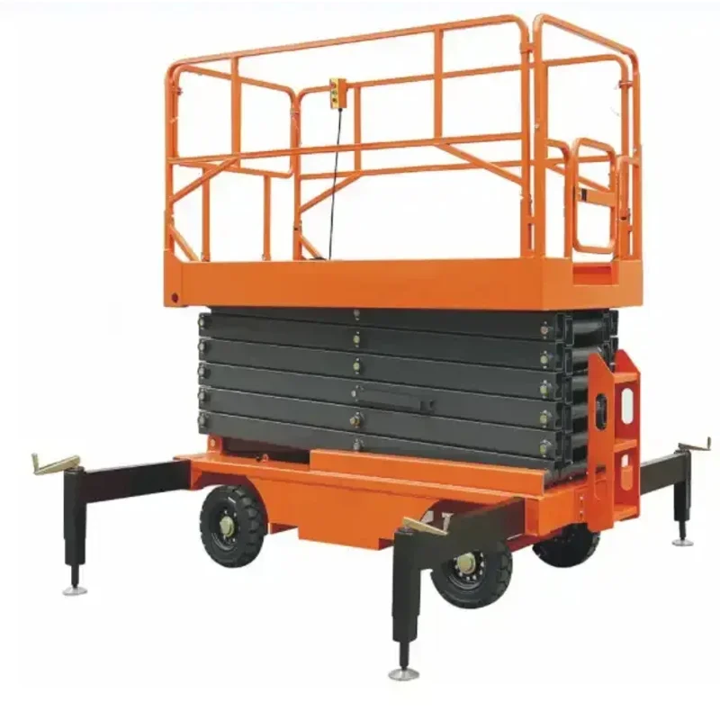 

EVERLIFT 4.8m 300kg Capacity Electric Mobile Scissor Lift Manlift Mobile Platform Rough Terrain