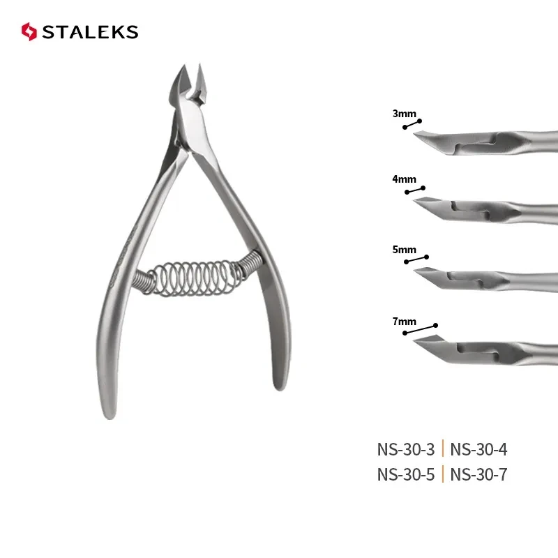 STALEKS Pro NS-30 Stainless Steel Toenail Cuticle Nipper High Precision Dead Skin Scissors Nail Cuticle Plier Manicure Tools