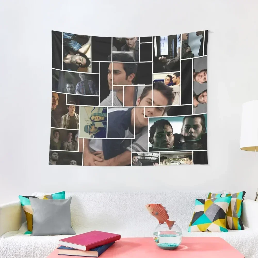 Sterek Squares Tapestry Outdoor Decor Home Decor Aesthetic Room Decor Wall Hanging Tapestry