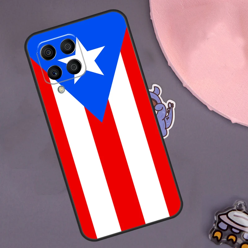 Puerto Rico Flag Case For Samsung Galaxy M23 M33 M53 M13 M12 M32 M52 M55 M14 M34 M54 M20 M51 M21 M30s M31s