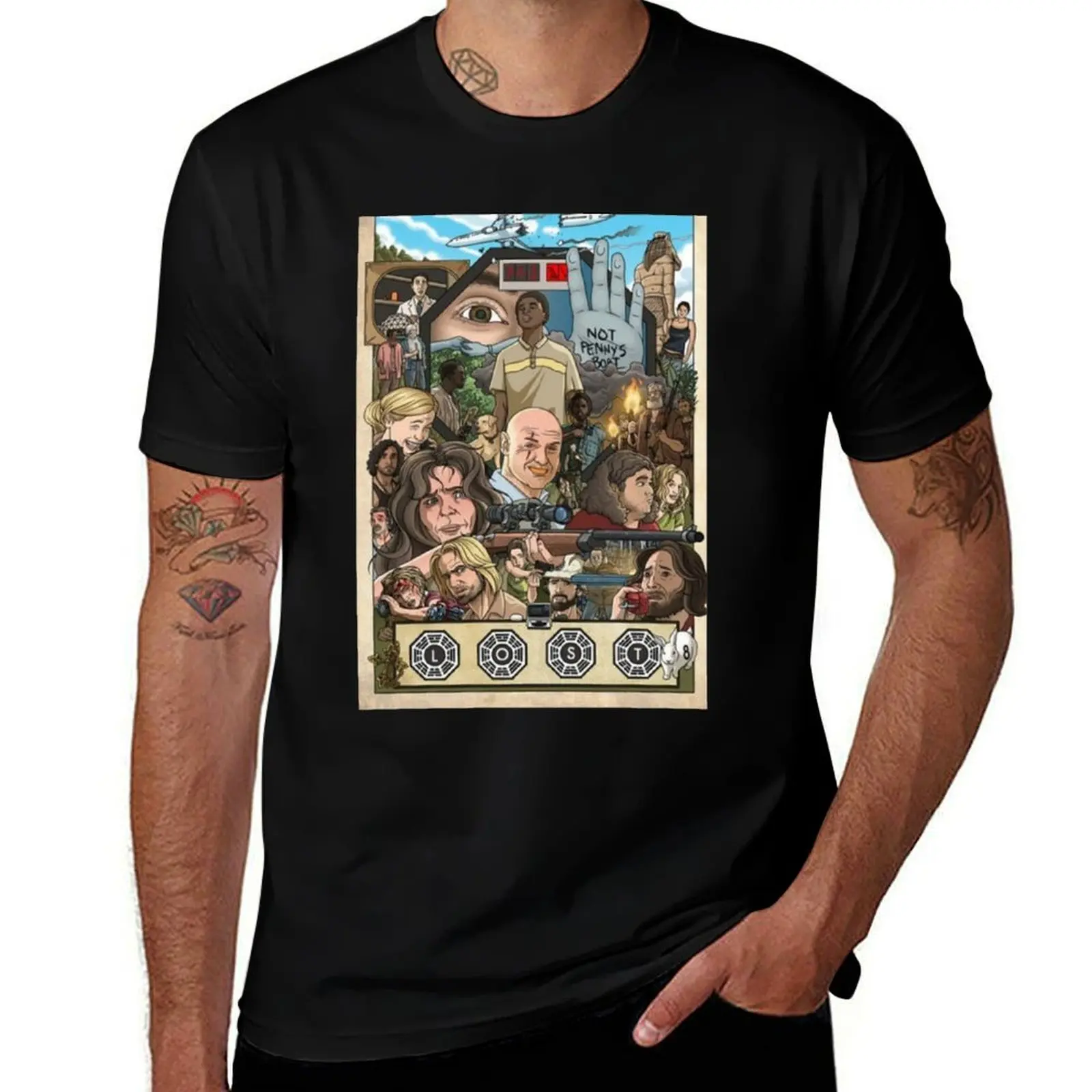 

Lost T-Shirt men t shirt cotton 100% man t shirt cotton high quality man t shirts graphic T-Shirt