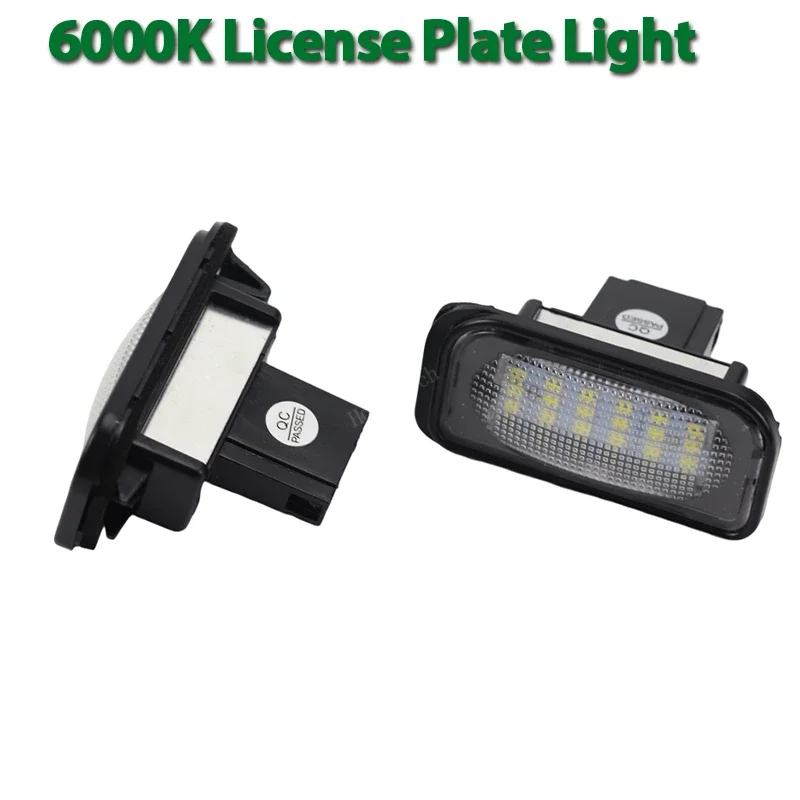 For Mercedes Benz C-class W203 4Door 2001-2007 R230 W209 C209 A209 SL CLK LED Number Plate Light Error Free License Plate Lamp