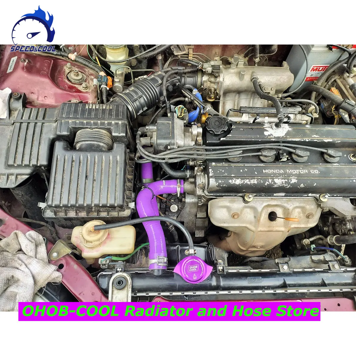 

SPEED&COOL For 1994-2001 Honda Acura Integra LS RS GS SE GSR B18B1 DB7 DB4 Silicone Radiator Water Coolant Pipe Tube Hose Kit