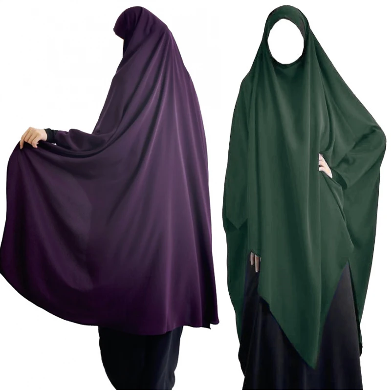 Eid Hooded Muslim Long Khimar Women Hijab Maxi Dress Prayer Garment Djellaba  Abaya Ramadan Gown Islamic Niqab Burka Jubah