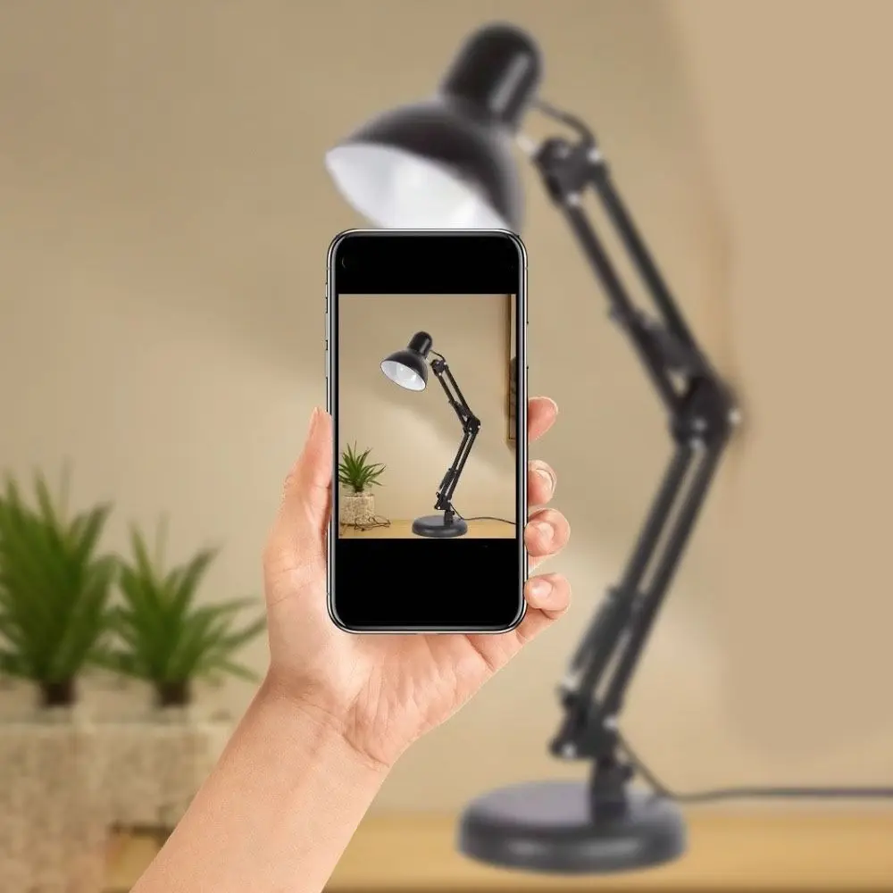 

Vintage E27 Desktop LED Lamp Long Arm Adjustable Reading Lamp Flexible Folding Night Light Nail Manicure Table