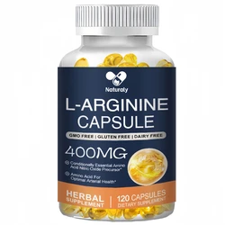 L-Arginine Capsules Supplement - For Energy, Strength And Endurance Support During Exercise | Muscle Mass, Non-Gmo