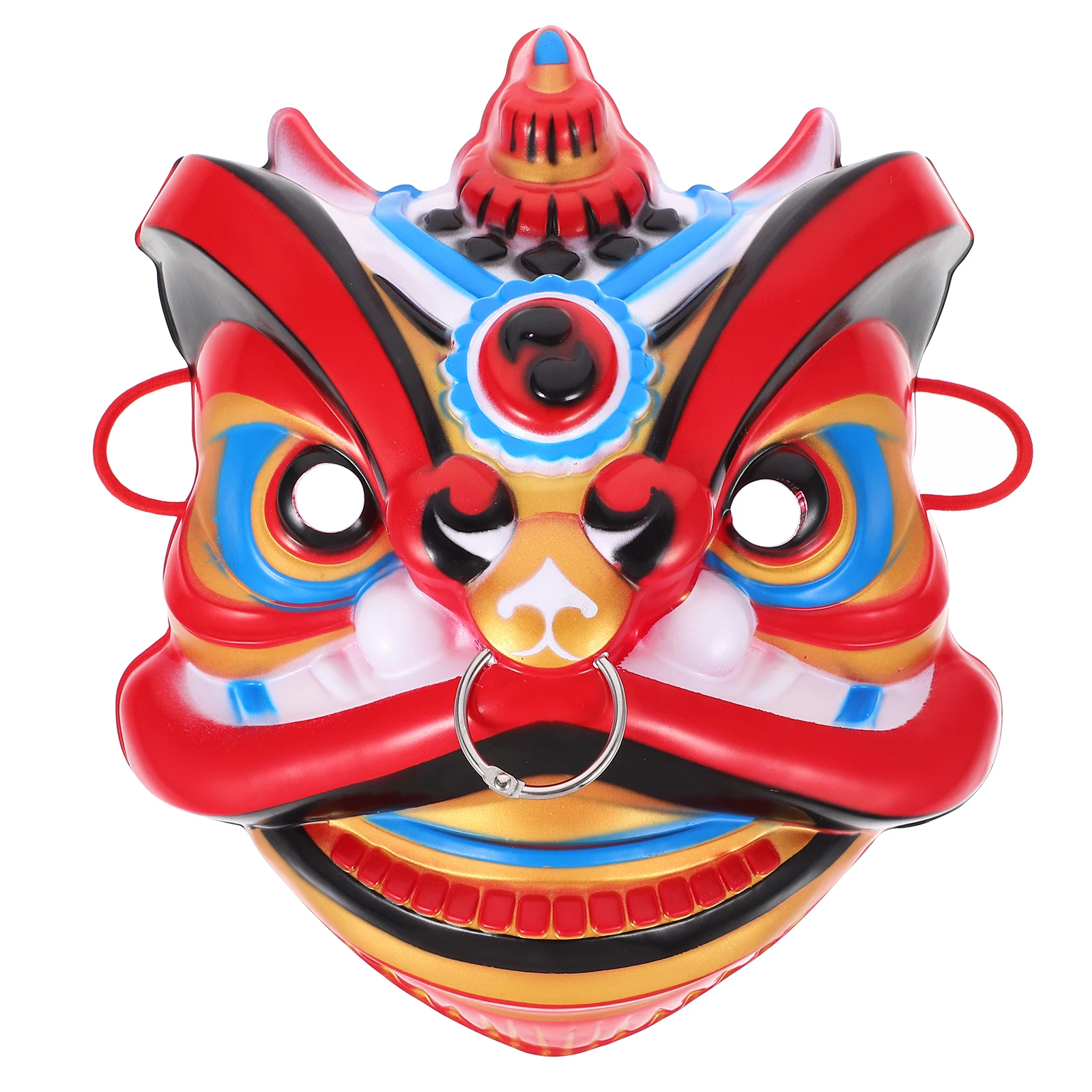 

The Mask Full-faced Lion Cosplay Masks Costume Statue Masquerade Realistic Red for Men Miss