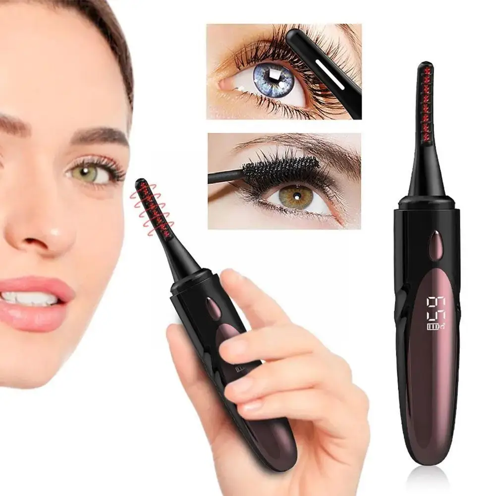 Modelador de cílios elétrico profissional, modelo de carregamento, aquecimento rápido, curling clip, maquiagem cosméticos ferramentas, acessórios para P4I2