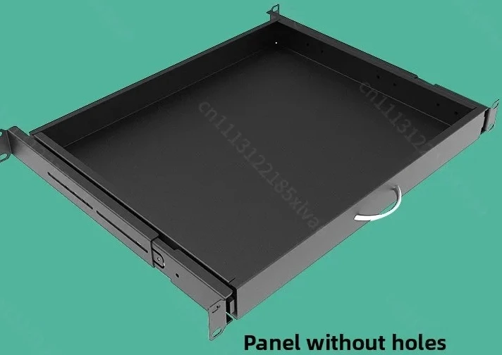 1U Rack Mount Sliding Keyboard Drawer Heavy Duty Steel Tray For Keyboard And Mouse Network Server Cabinet Installation Accessory