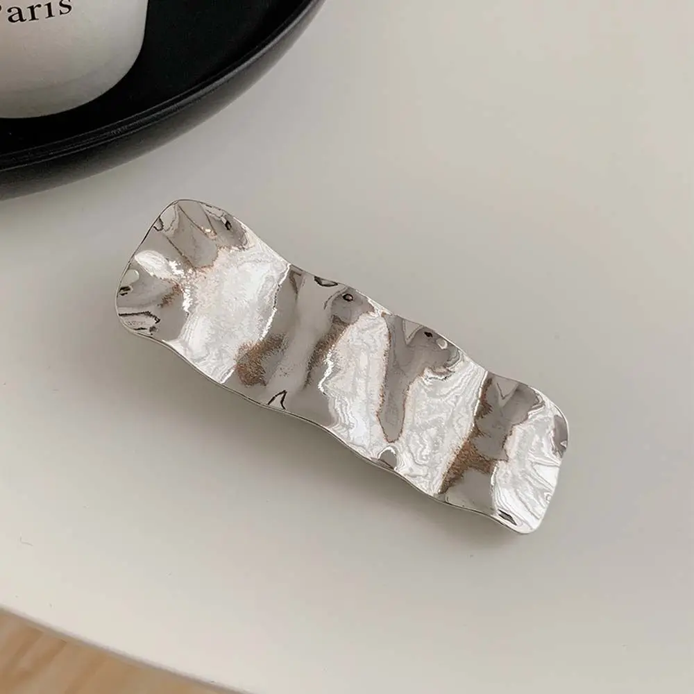 

Irregular Geometric Hollow Women Headwear Rectangle Punk Hair Clips Metal Hair Pins Fix Fringe Barrette Side Bangs Hair Clips