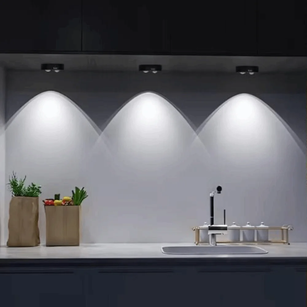 

USB-перезаряжаемый ночник с датчиком движения, 3000K-6000K, с диммером и пультом ДУ