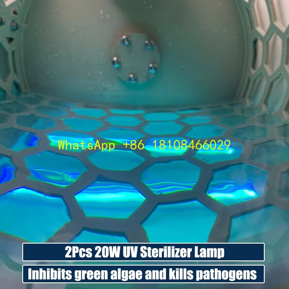 

n UV Bio-bacteria Combine Drum Filter for Pond Home Garden Koi Pond Filtratio