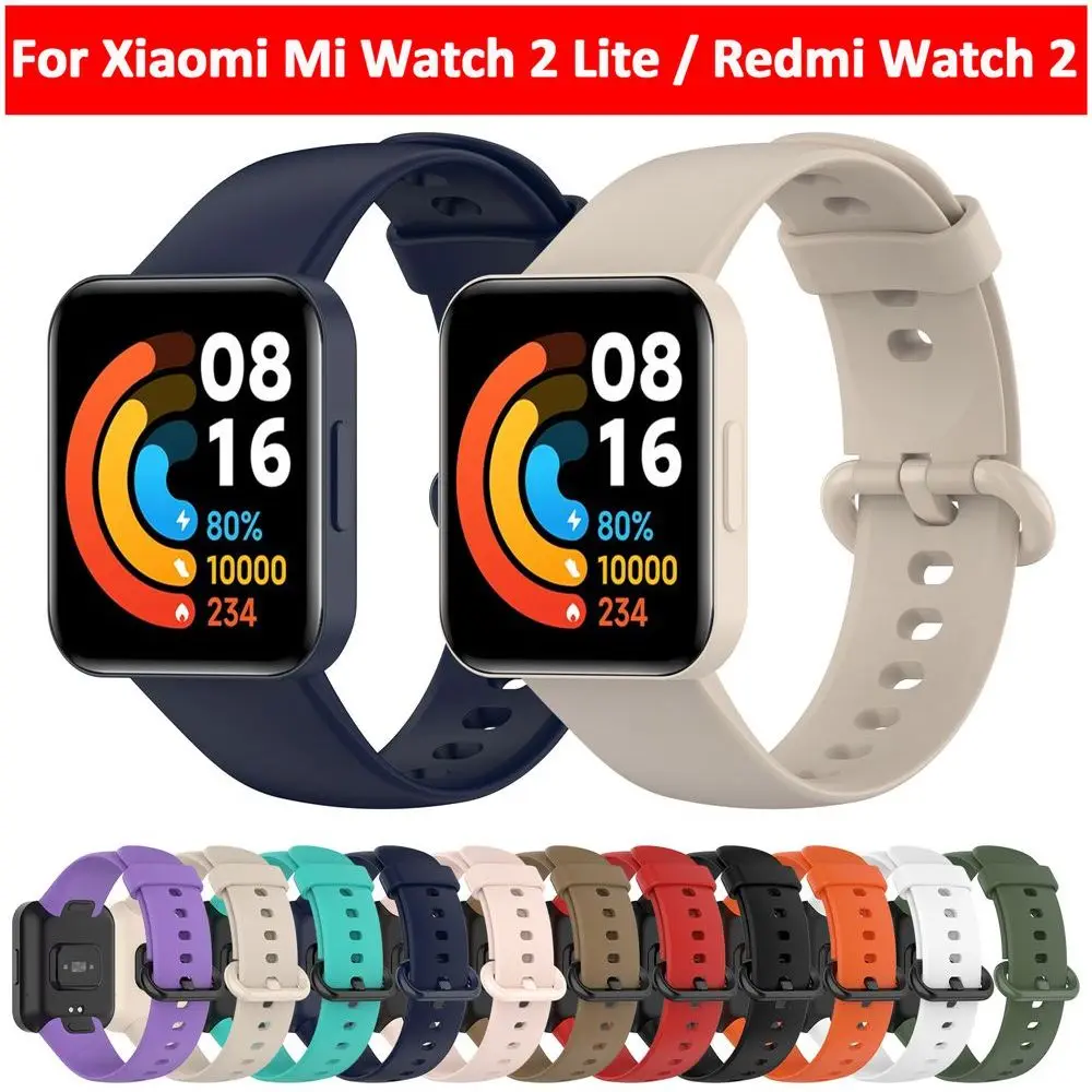 Siliconen Vervangende Riem Voor Xiaomi Horloge 2 Lite Globale Versie Smart Watch Sport Armband Voor Redmi Horloge 2 Band