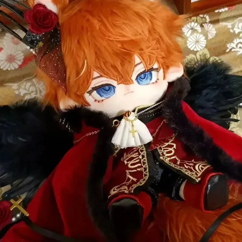 

20cm Cotton Dolls' Handsome Clothing Police Leather Suit Hoodieless Dress-up Dolls Replacement Clothes Swearter Suits No Doll