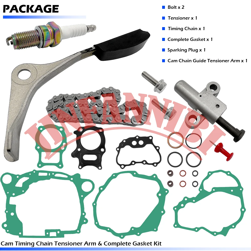 

Cam Timing Chain Tensioner Arm Cover Gasket Kit For Honda Recon 250 TRX250TM/TE