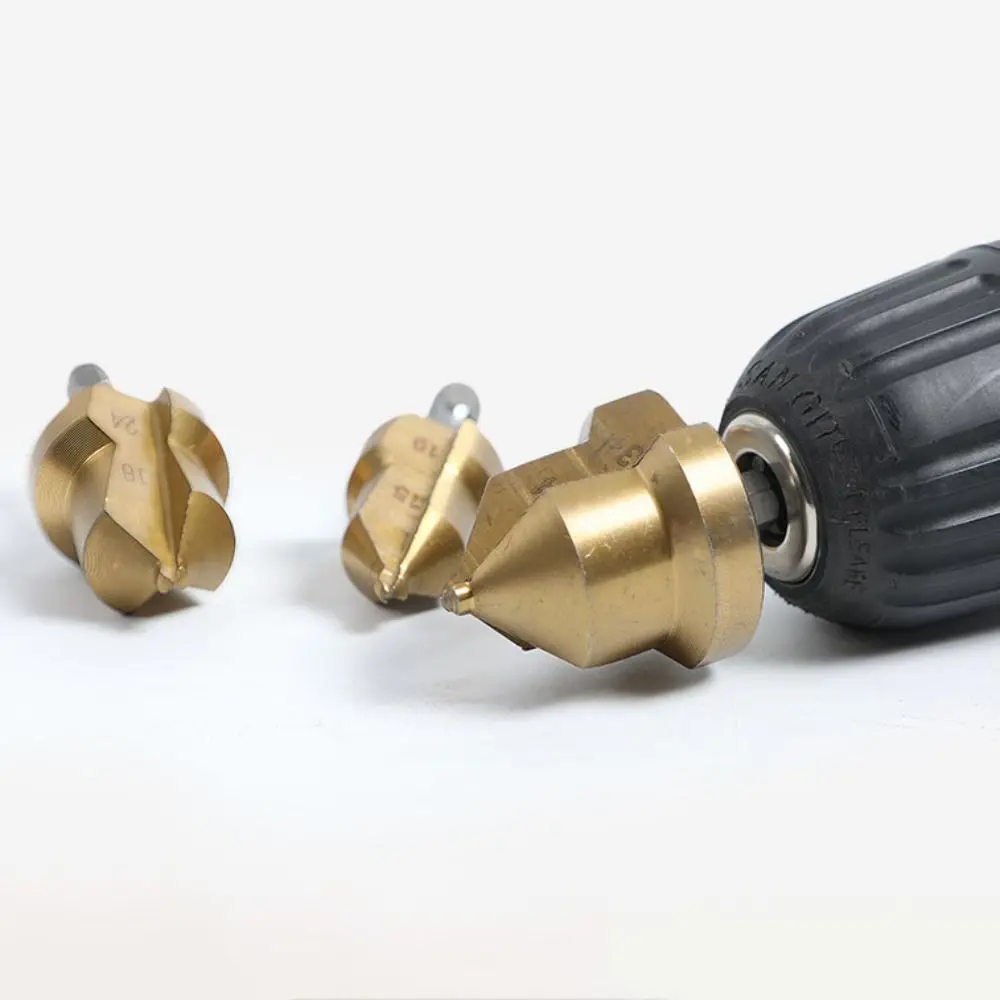 

Heavy Duty Hexagonal Handle PPR Lifting Drill Bit Reaming 20/25/32mm Stepped Drill Bit HSS Hole Opening Chamferer Step Drill PVC