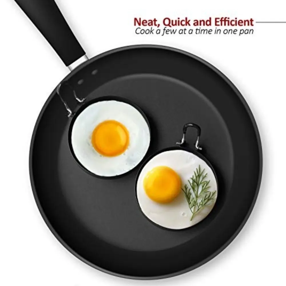 

High Quality Stainless Steel Egg Rings Non-Stick Easy Clean Pancake Mold Fried Egg Molds Breakfast