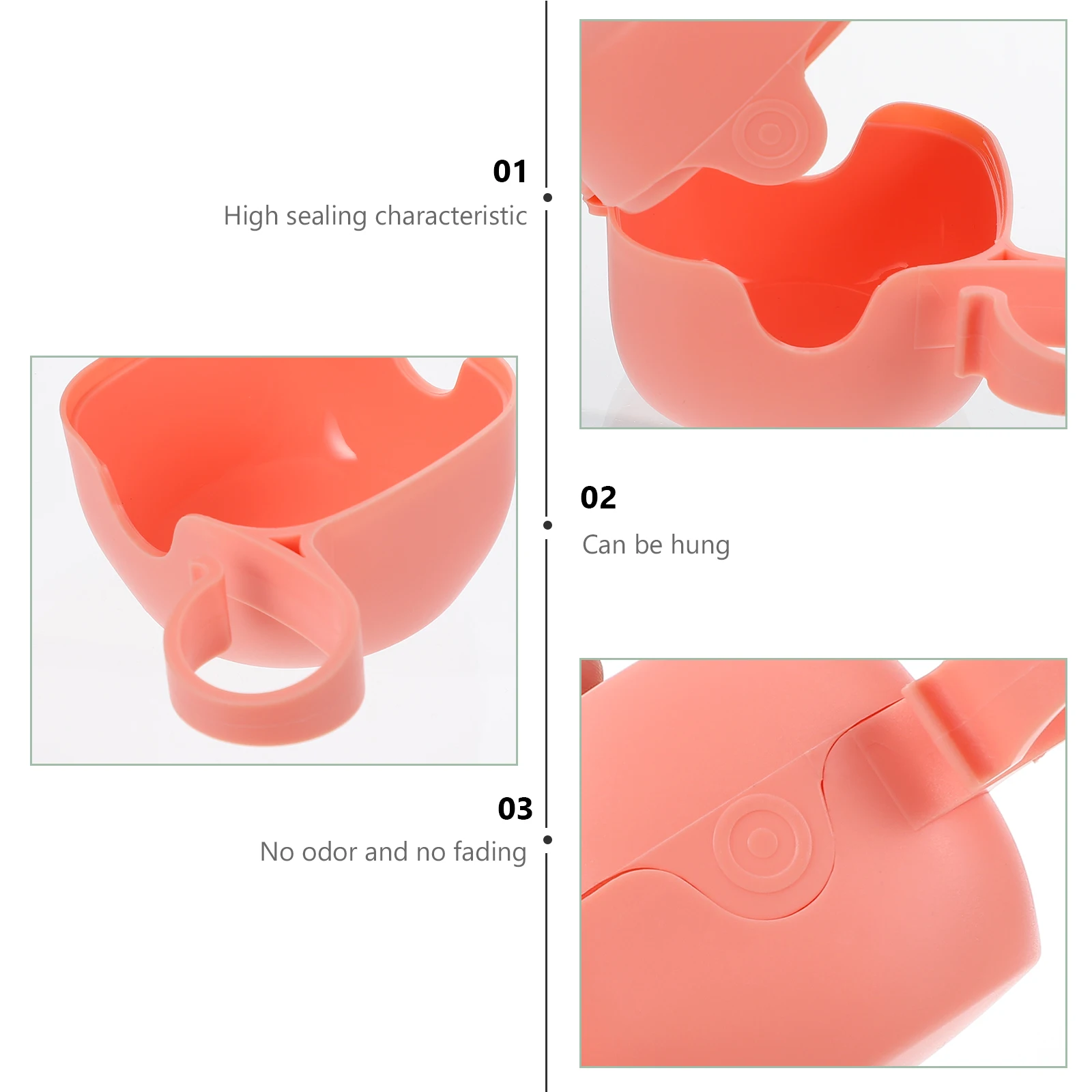 

4Pcs Pacifier Protective Box Food-Grade PP Material Safety Baby Pacifiers Holder Easy Positioning for Home Travel Use