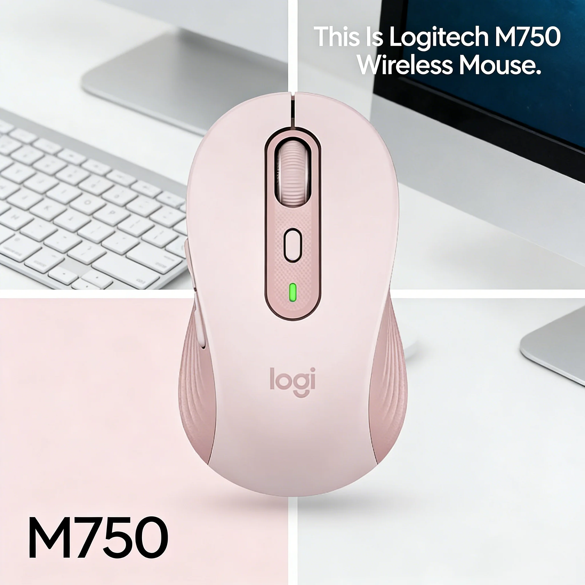 

Logitech M750 Long-Lasting Battery Mouse Ultra-Endurance Logi Bolt Receiver G304/G203/G102/M100R/MX Anywhere 3S
