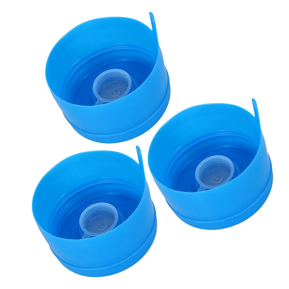 3Pcs Gallon Water Jug Caps Threaded Screw Lid Replacement Non-Spill Leak-Proof Water Bottle Lids for Home Office Gym Dispenser