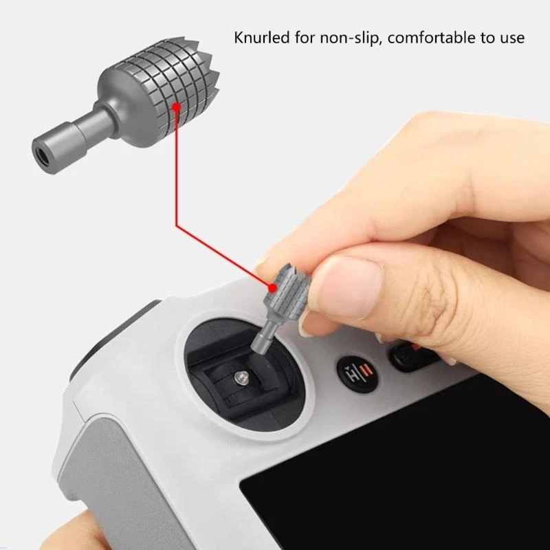 عصا تحكم Q5WA احترافية للطائرات بدون طيار بتصميم من سبائك الألومنيوم لجهاز التحكم عن بعد Mini 4 الاحترافي