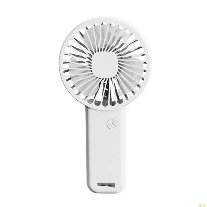 A0NC Einfacher Mini -Schreibtisch -Lüfter Handheld -Kühlventilator für Schlafzimmer Freien Campingreisen