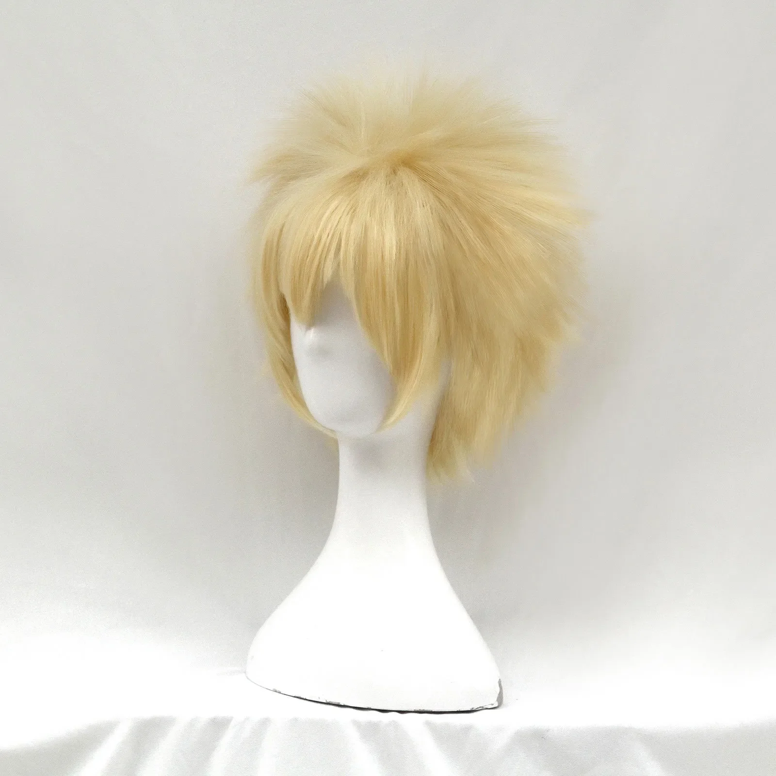 free shipping Bakugou Katsuki My Hero Academia Baku no Hero Short Blonde Fluffy Cosplay Wig