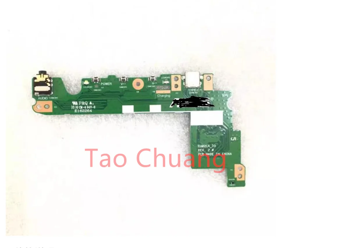 Imagem -02 - Áudio Power Button Switch Board para Asus Chrombook Flip Interface de Carregamento C302 C302c C302ca io Rev 2.0