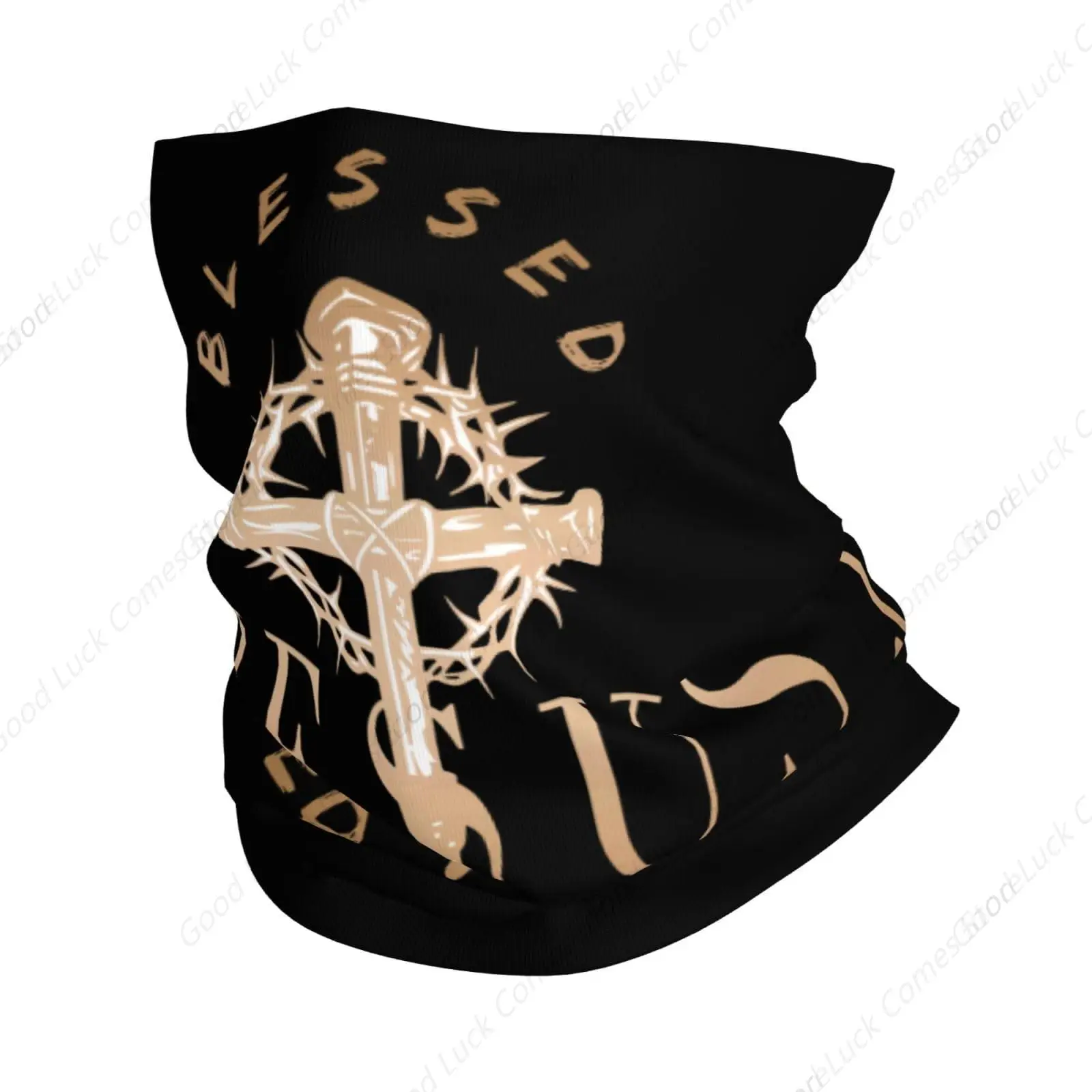 يسوع المسيح أنقذ حياتي برازن الرقبة الجراب واقي الوجه قناع باندانا التمساح بالاكلافا أنبوب الوجه وشاح عقال قناع رياضي #1