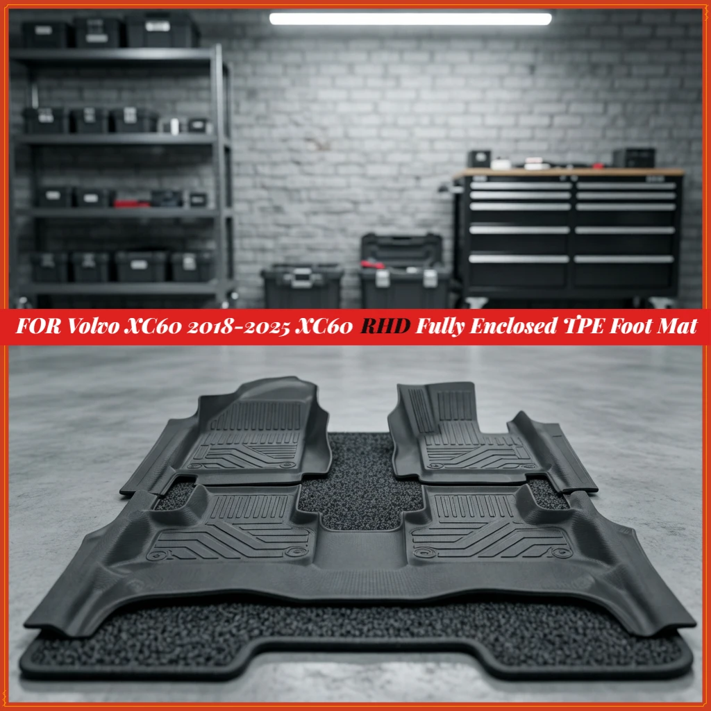 TPE Floor Mats For Volvo XC60 2018-2025 XC60 PHEV ICEV RHD Fully Enclosed Accessories