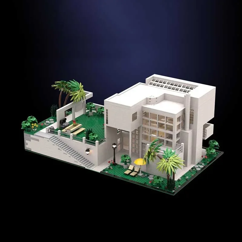 Moc Building Blocks Former Residence Model Technology Bricks City Building Model Holiday Gift DIY Assembly Construstion Toys