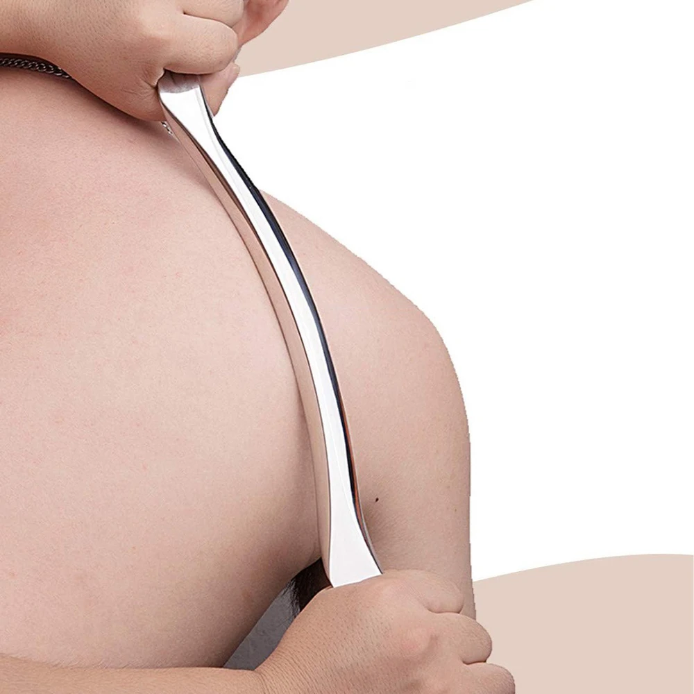 غوا شا كشط أداة تدليك أداة للعضلات الكبيرة الأنسجة الناعمة التعبئة 304 الفولاذ المقاوم للصدأ فآسيا سكين كبير م سكين Scr