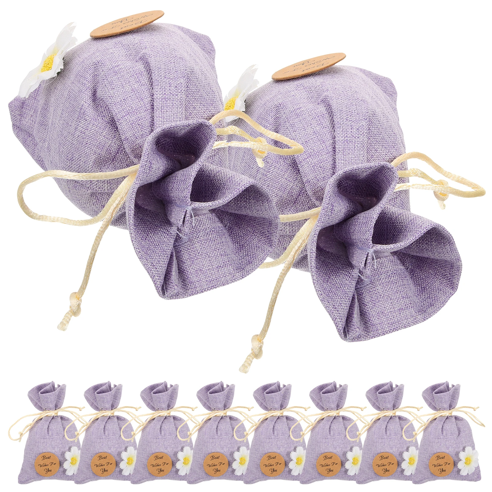 

10 Pcs Lavender Sachet Bags Empty Aromatic Portable Decorative Small Baggies Fragrance Holder Storage Jewelry Keys Coins Spices