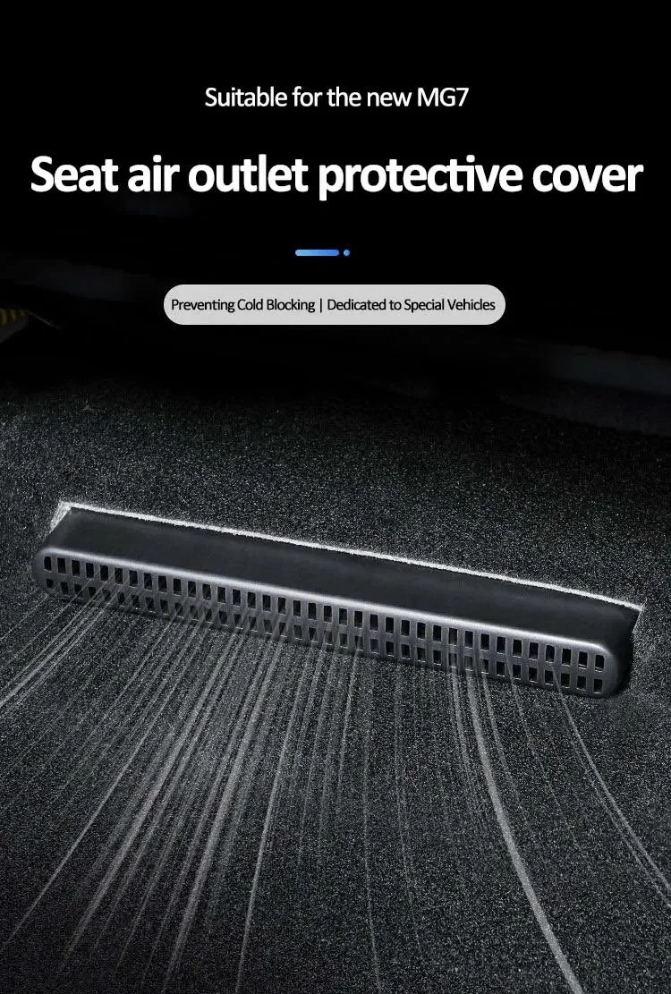 For Toyota Corolla E140 E150 2008~2013 2 PCS Car Under Seat Air Conditioner Duct Covers Cap Protection Footwell Car Accessories