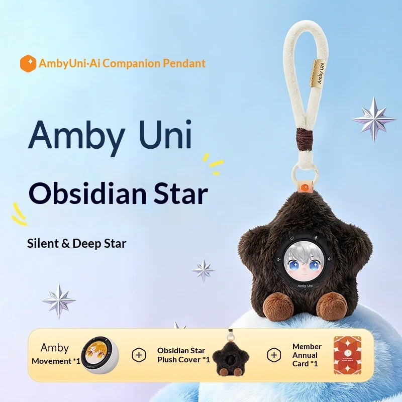 Thunderbird AmbyUni Plush AI Emotional Companion Robot Virtual Character Chat Toy Dress-Up DIY Otaku Gift for Girls Best Friend