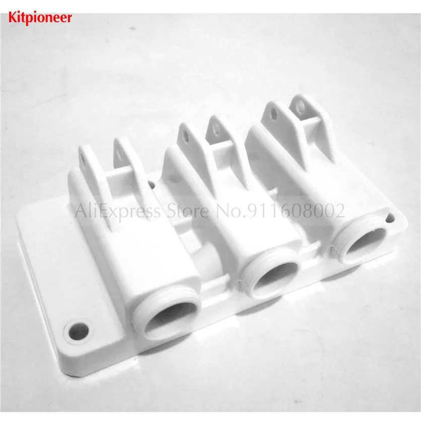 White Front Panel Discharge Block New Fitting Part For BQL Soft Serve Ice Cream Machines Accessories Spare Parts