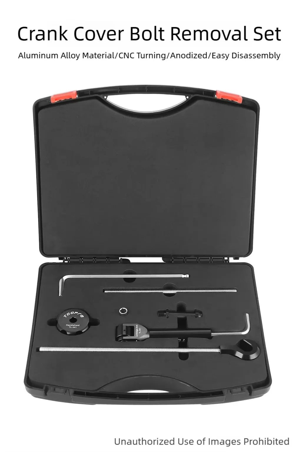 TOOPRE Fahrrad-Kurbelabdeckungs-Schraubenentferner-Set Reparaturwerkzeug für Mountainbikes 8mm 10mm Kurbelschrauben-Entfernungswerkzeuge mit statischer Kraft – Detail 1