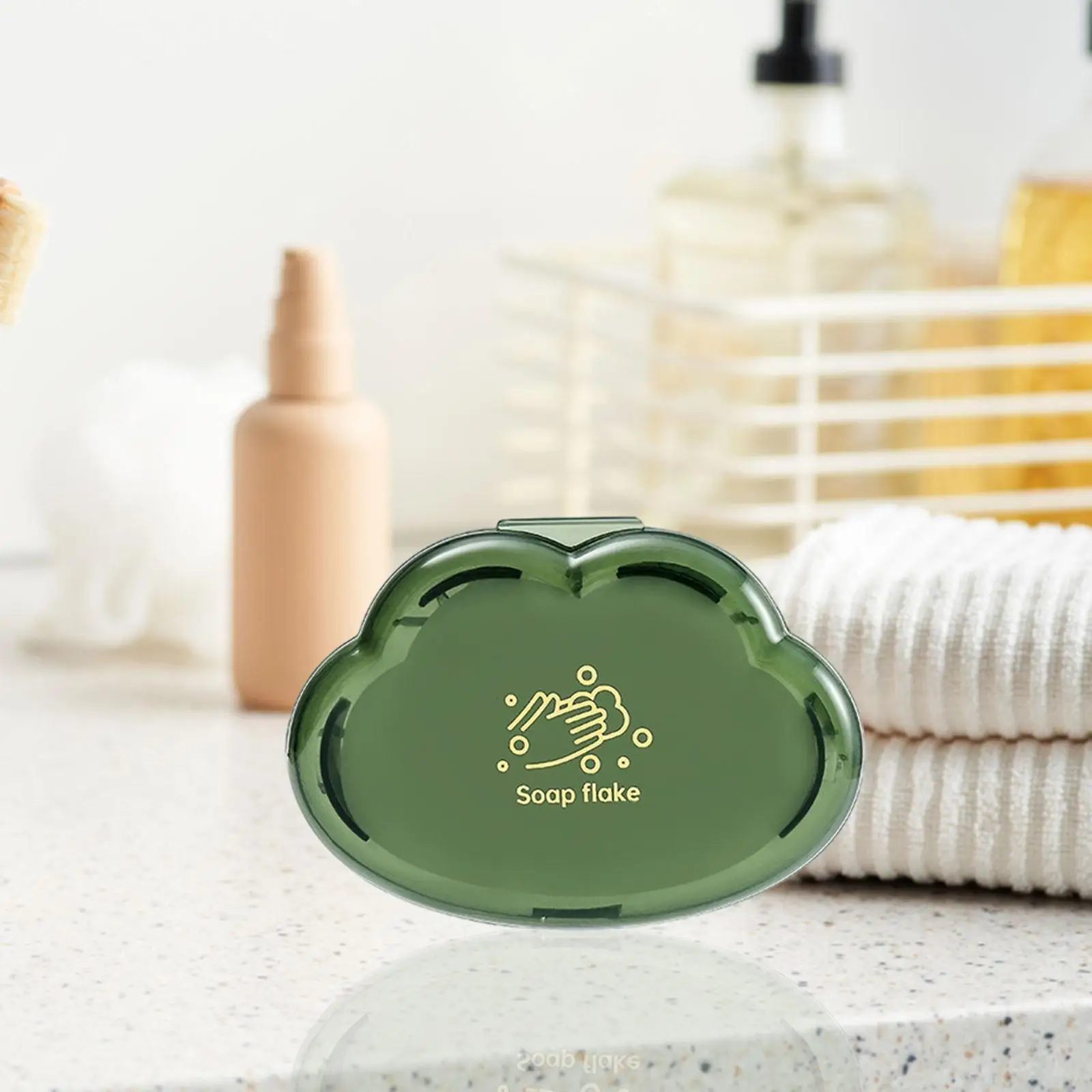 50x แผ่นสบู่สําหรับเดินทางทําความสะอาดที่ละลายน้ําได้กลิ่นหอมกระดาษสบู่ล้างมือแบบใช้แล้วทิ้ง