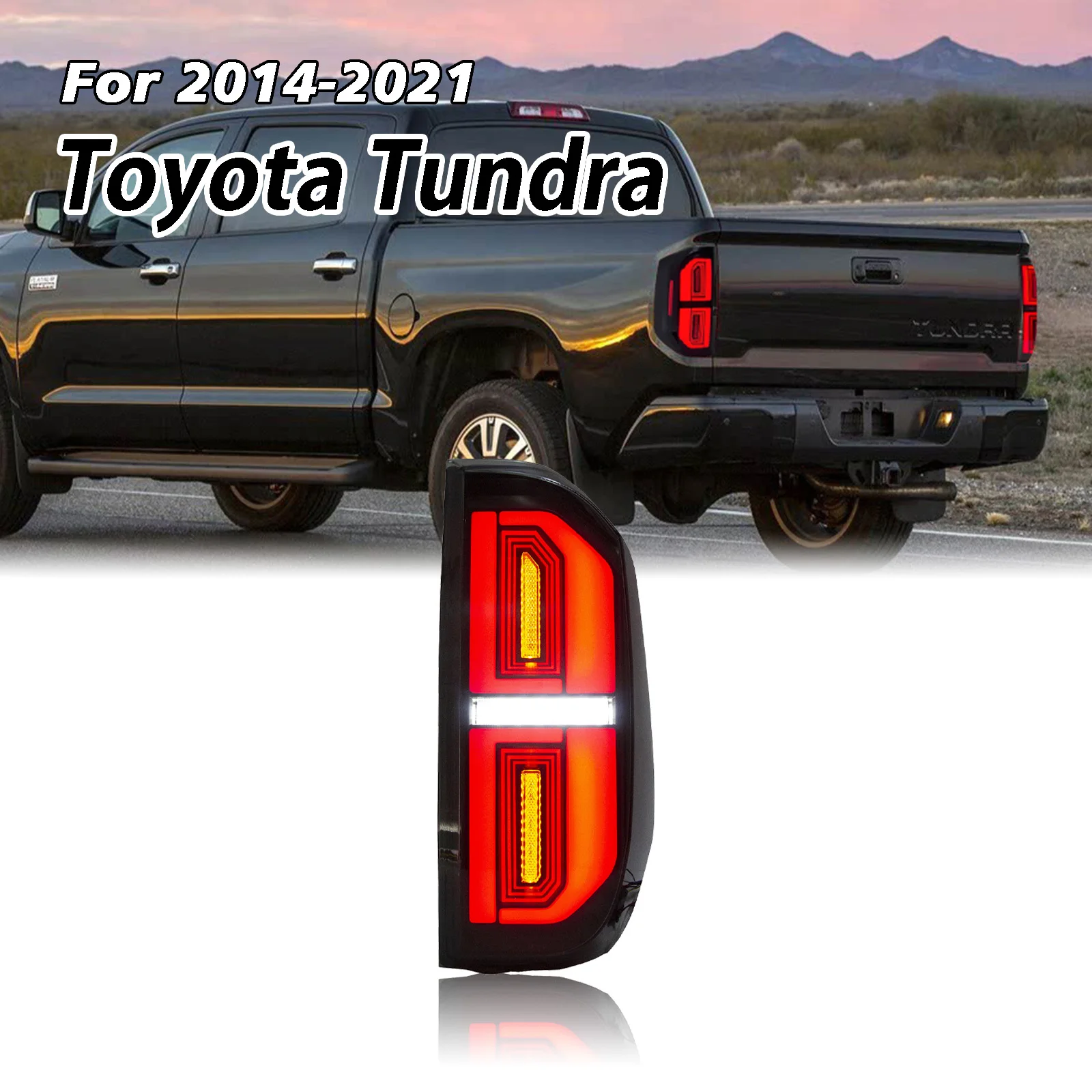 

DK Motion для Toyota Tundra 2014-2021 светодиодные задние фонари задние фонари авто задние фонари аксессуары