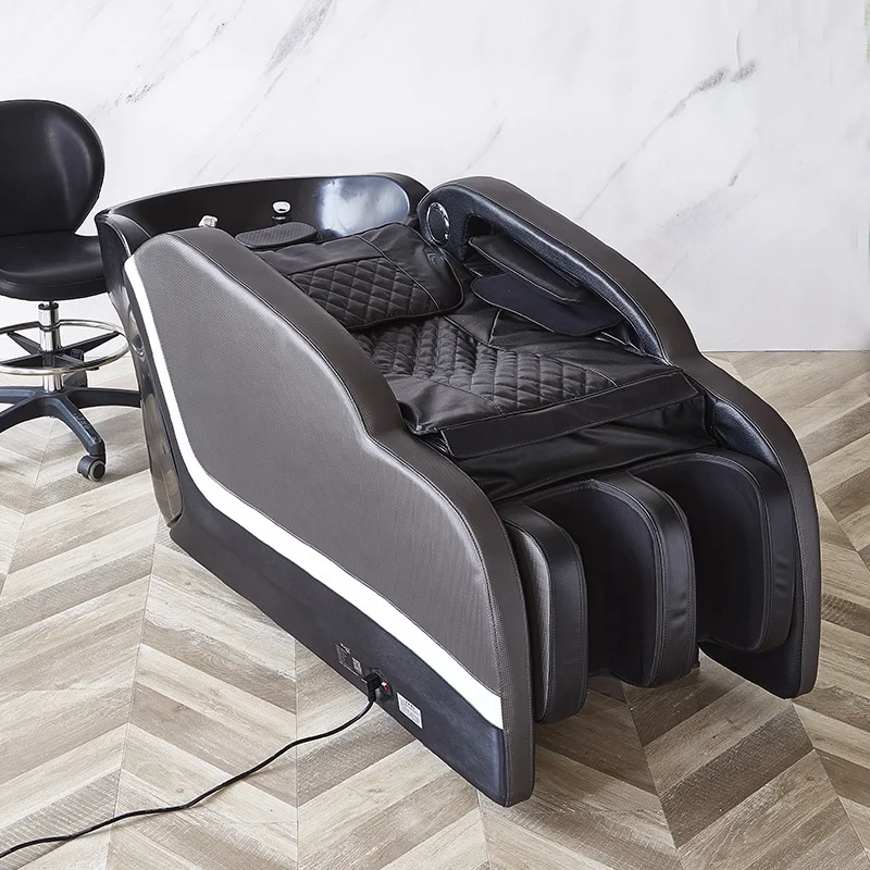 

Foshan Zhongsibo Factory High Quality Shampoo Bed Electric Massage Shampoo Sink/Bowl And Chair Basin Unit For Barber Shop