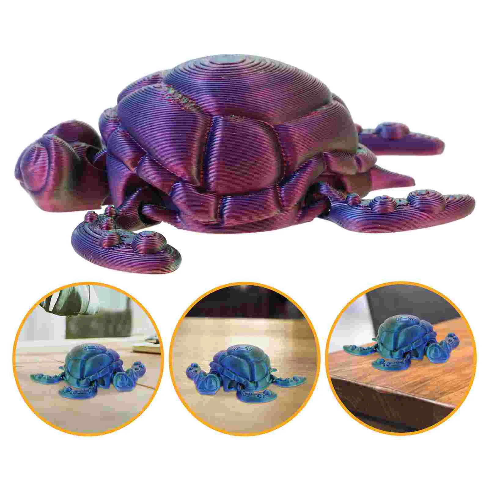 Animal 3D Turtle Model Toys Miniature Figurines Plastic Sea Statue Simulation Adornment