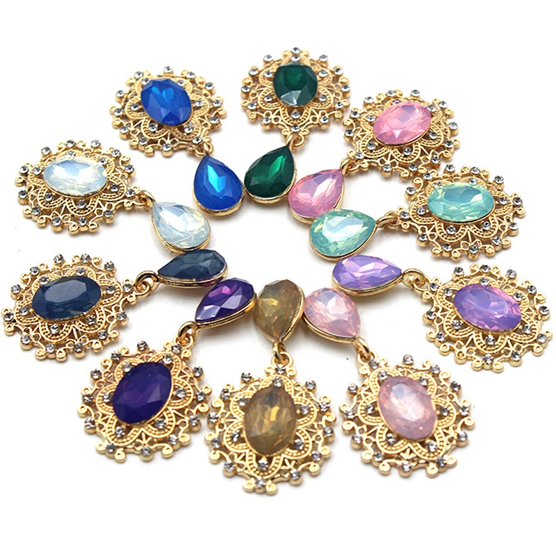 Crystal Rhinestone Brooch Accessories DIY Wedding Invitation Card Wine Glass Gift Box Creative Decoration Clothing Accessories