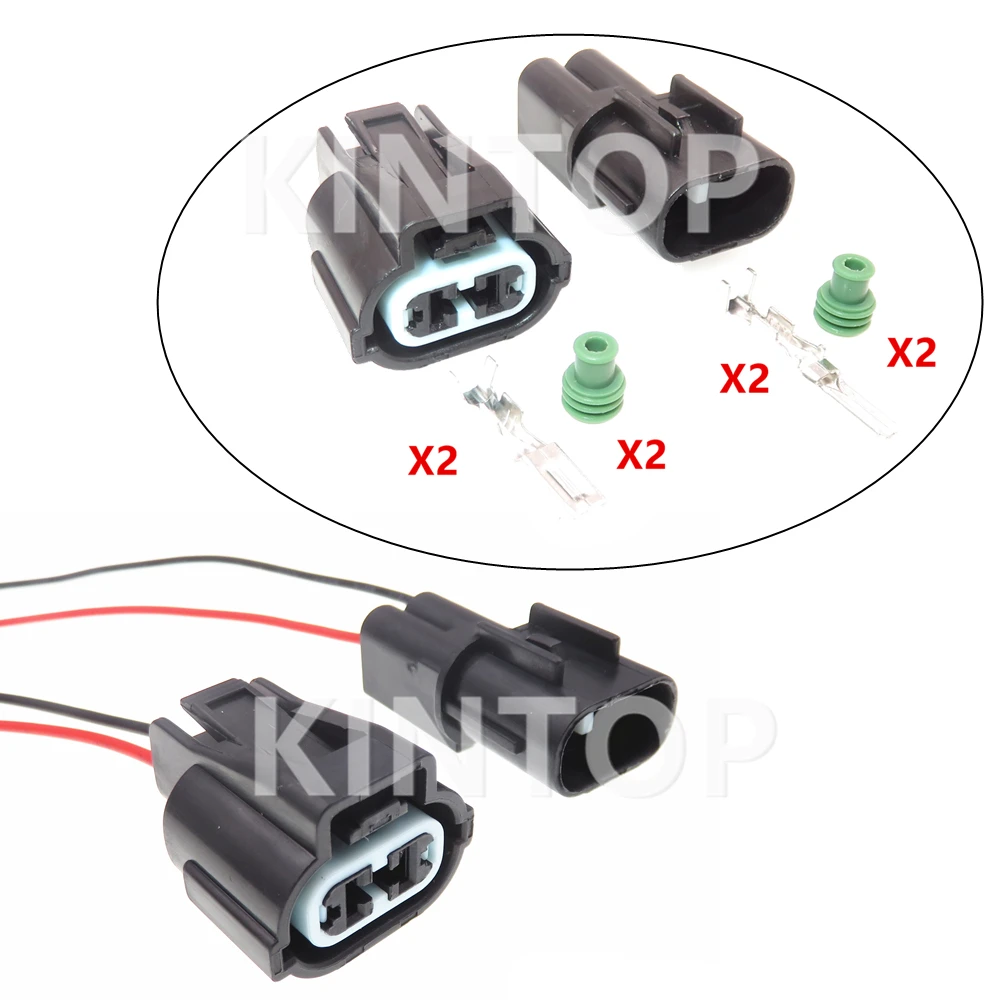 

1 Set 2 Pins PB041-02020 PB045-02027 Auto Accessories PB055-02840 Automobile Wire Harness Waterproof Socket Starter With Wires